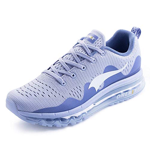 ONEMIX Entrenamiento para Hombres Zapatos Deportivos para Correr Running Transpirables Gimnasio Correr Sneakers 1223 Plata40