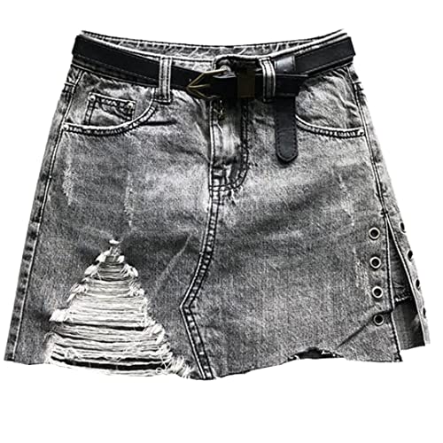 Mini jupe en jean Alloaone short intégré anti-lumière pour bouger librement