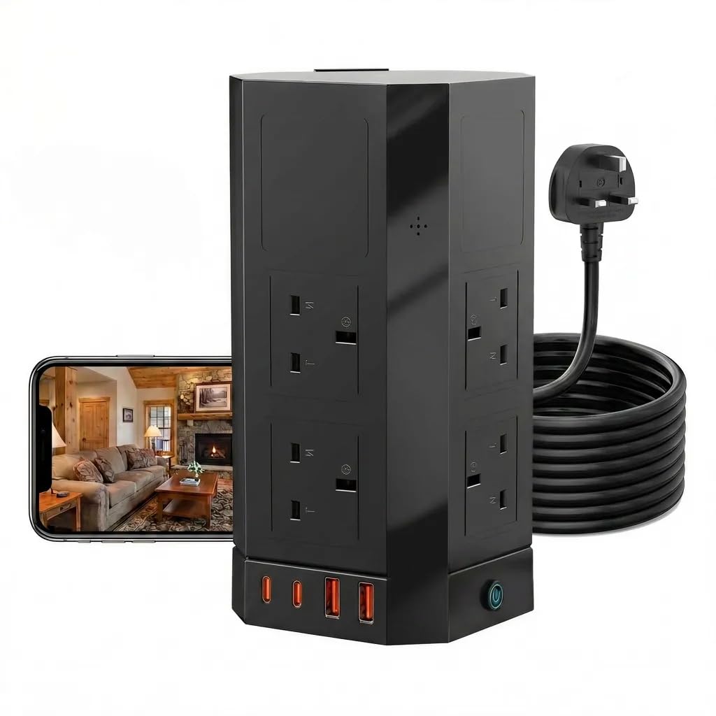 TEEBRKE Hidden Spy Camera Power Strip
