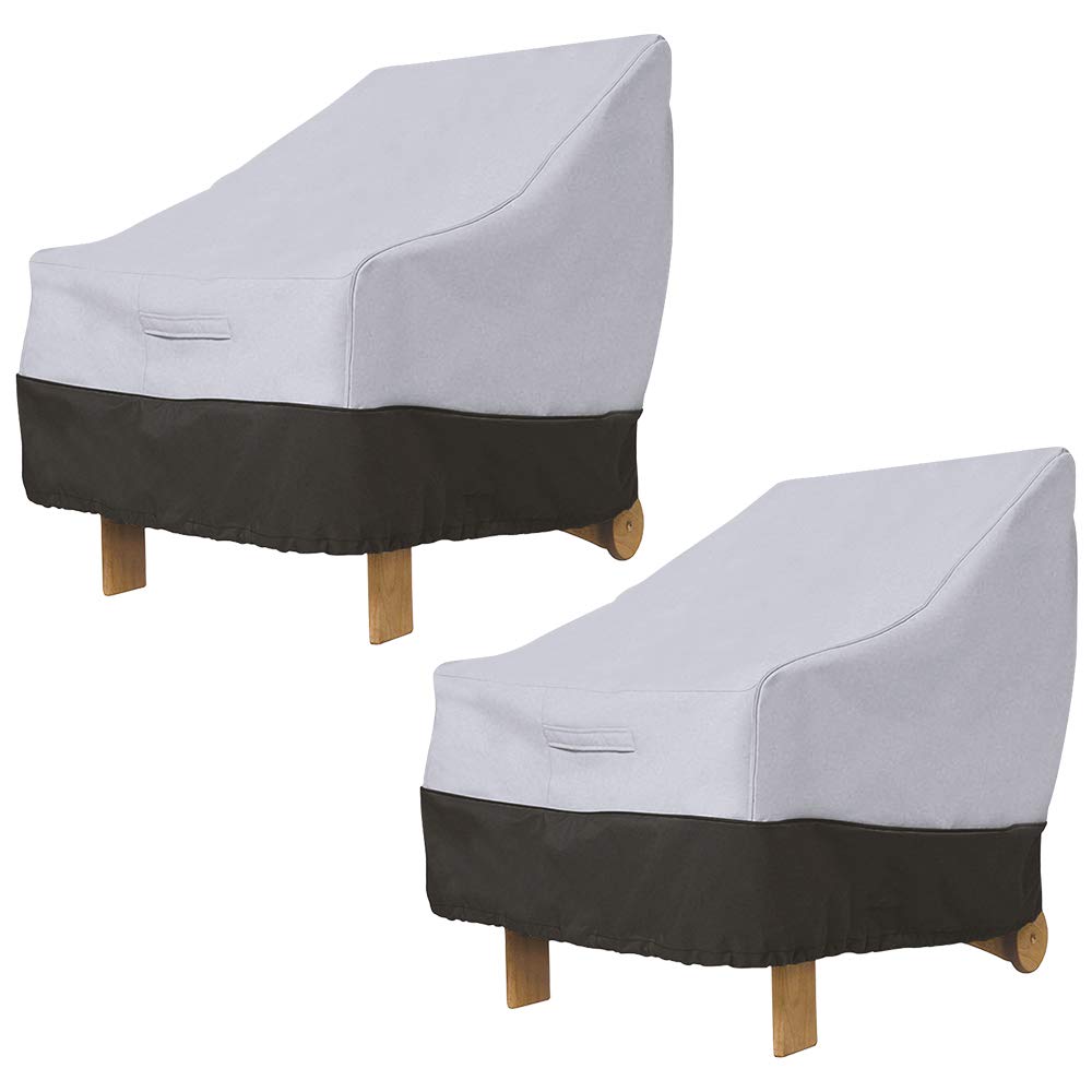 2 fundas para sillas de patio, impermeables, para exteriores, para sillones, sillones o sillones de patio, para exteriores, 85 x 80 x 91,5 cm