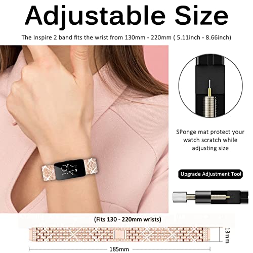 Miimall Pulseira Fitbit Inspire compatível, pulseira Inspire 2, pulseira Inspire HR com pulseira de
