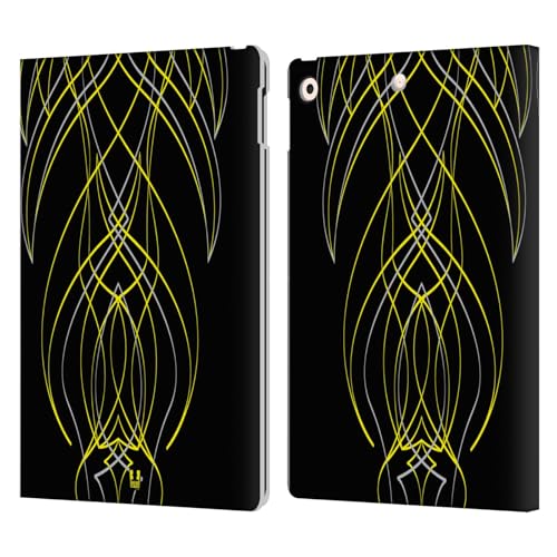 Étui portefeuille iPad 10.2 en cuir jaune housse de protection tablette