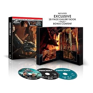 Jurassic World: Fallen Kingdom Limited Edition (4K/UHD + Blu-Ray + Digital + Exclusive 28 Page Gallery Book)