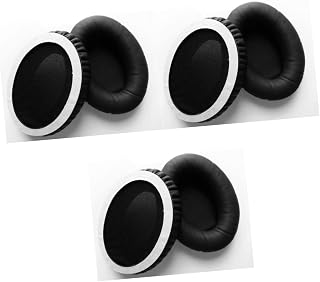 3Pcs Par Preto Fones De Ouvido Fone De Ouvido Capas De Almofada Almofadas De Ouvido Protetores De Ouvido Almofadas De Fone De Ouvido -Anc7 Almofadas De Ouvido Almofadas De Ouvido