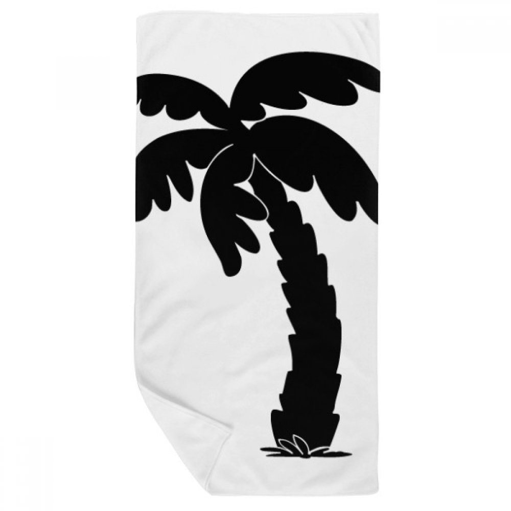 Serviette de bain cocotier noir 35x70cm pour en finir avec la peau irritée