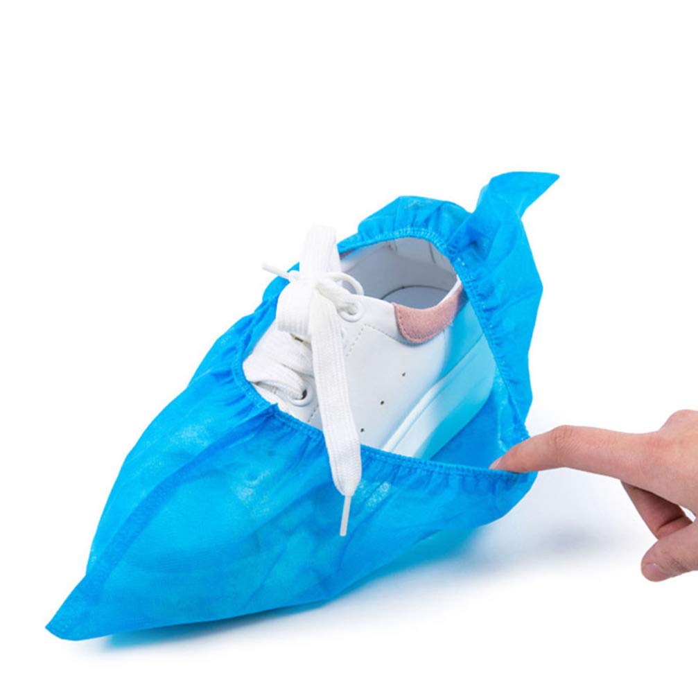 copriscarpe, copriscarpe usa e getta, copriscarpe usa e getta 200 pezzi Copriscarpe antiscivolo impermeabili for la costruzione medica sul posto di lavoro Tappeto for interni Protezione del pavimento