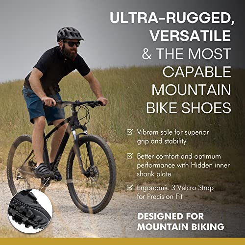 Tommaso Vertice 100 Mens Mountain Bike Shoes Men Spin Cycling Shoe Gravel Spd Shoes Compatible Spd Cleats Mtb Shoes For Men Spd Cycling Shoes For Men Cycling Bike Xc Spin Shoes No Cleats Vibram- 42 #TOP3