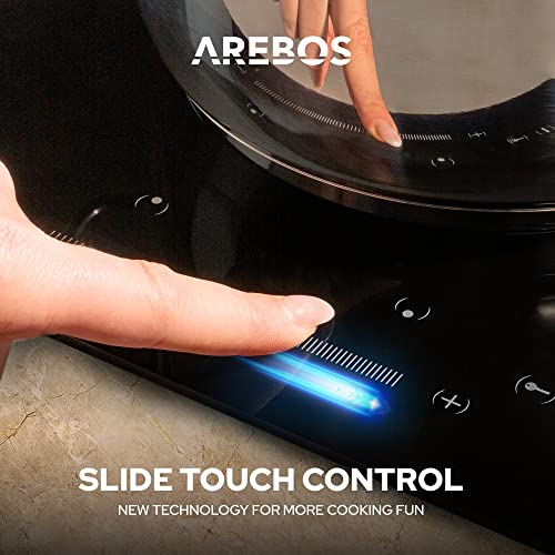 Arebos-Placa-Vitroceramica-7200-W-4-Fuegos-59-cm-Electrica-Encimera-vitroceramica-Controles-tactiles-del-Sensor-Con-Seguro-para-Ninos-Apagado-automatico-Negro Arebos-Placa-Vitroceramica-7200-W-4-Fuegos-59-cm-Electrica-Encimera-vitroceramica-Controles-tactiles-del-Sensor-Con-Seguro-para-Ninos-Apagado-automatico-Negro