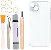 Reemplazo de vidrio trasero compatible con iPhone 15 Plus de 6.7 pulgadas para todas las compañías con kit de herramientas profesional (azul) 1