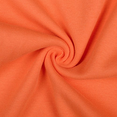 ROMPERINBOX Unisex Solid Baby Bodysuit 0-24 Months (0-3 months, Orange long sleeve) - Thumbnail 6