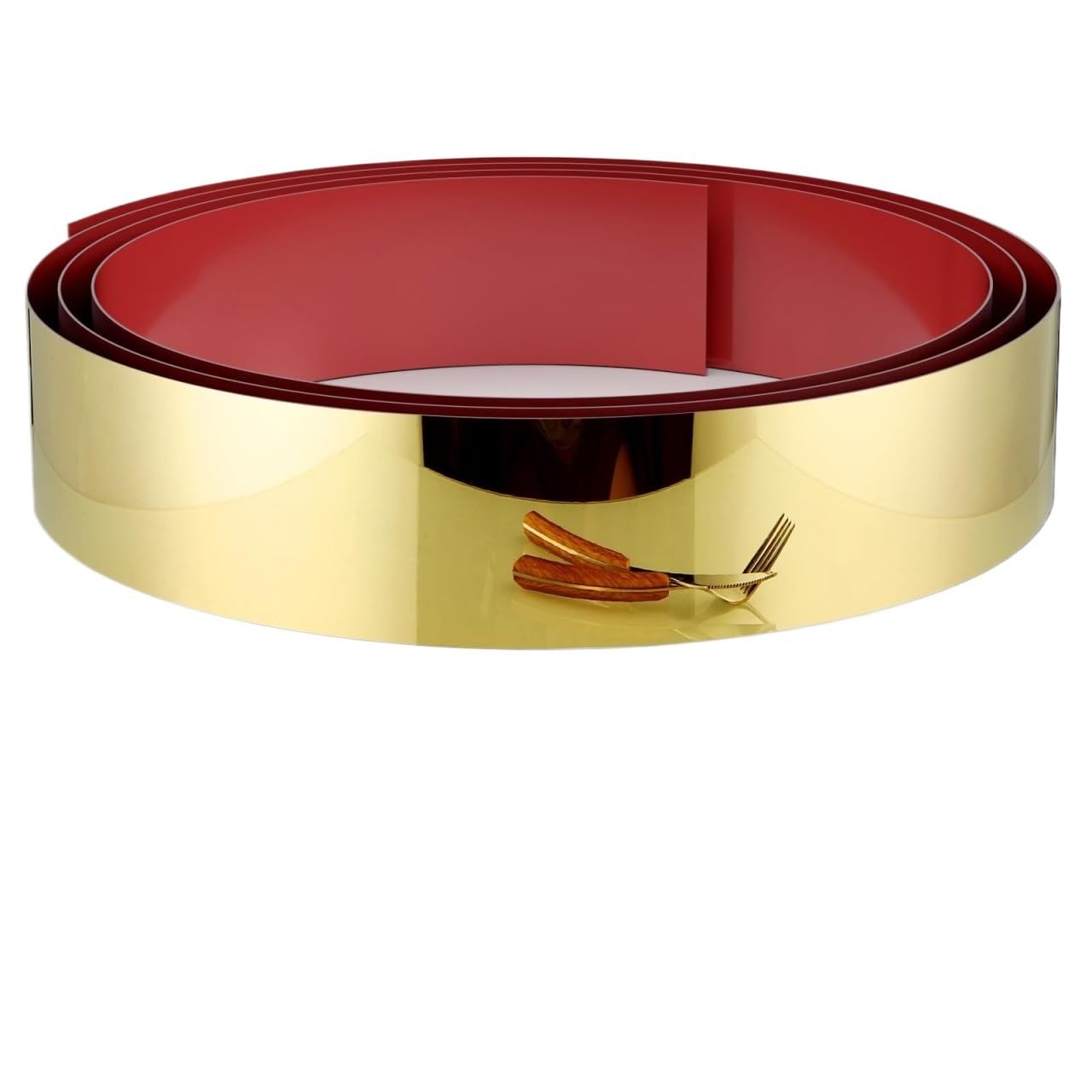 Hfgdrh Gold Stainless Steel Toe Kick Cover,Metal Kick Plate Stainless Steel Toe Kick Cover,Baseboard Plate, Self Adhesive Kickplate Of Door(Gold)