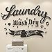 DecorSmart Laundry Room Decor Sign Farmhouse Laundry Sign Wall Decor 139 (Black)