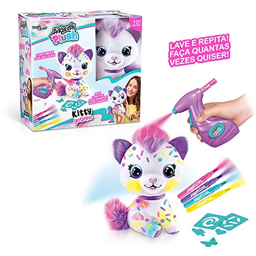 FUN Pelúcia Kitty para pintar Airbrush