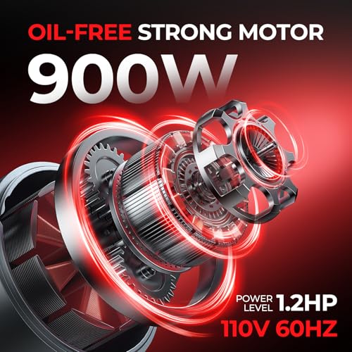 Ultra Quiet 1.2HP Air Compressor with Wheels