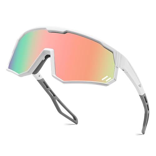 Karsaer Polarized Cycling Glasses Sports Sunglasses, UV400 Protection Baseball Running Glasses for Men Women Youth E1267