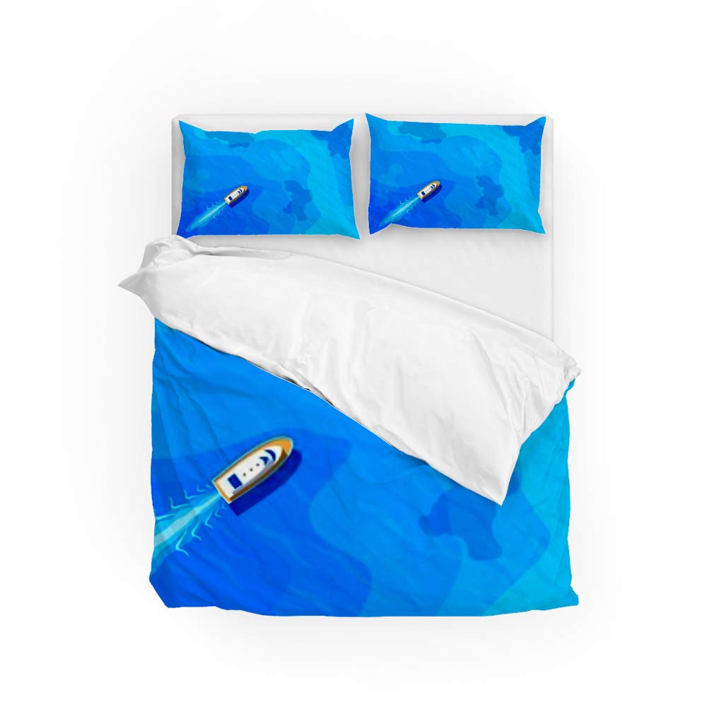 Housse de couette en microfibre premium pour lit double
