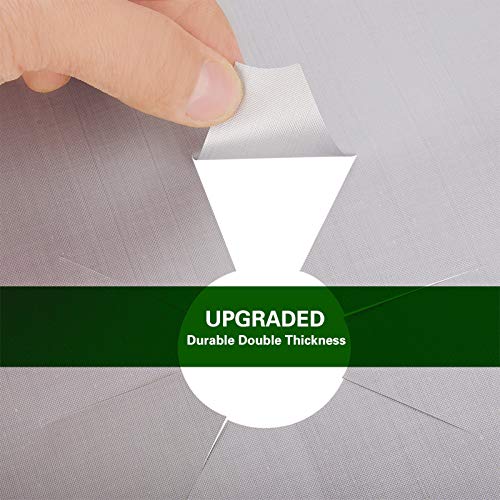 Forsisco Stove Burner Covers Upgraded Double Thickness Stove Covers For Gas Burners Silver Nonstick Gas Stove Burner Liners Reusable Kitchen Guardian Gas Stove Top Protector (8Pcs) #TOP1