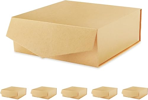 Miniatura 11 de 2 cajas de regalo extra grandes con tapas de 11.3 x 11.3 x 4.8 pulgadas, cajas de propuesta de padrinos de boda negras con cierre magnético