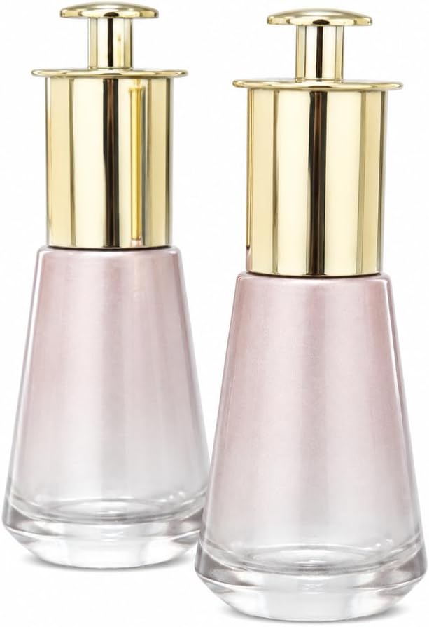 1oz Glass dropper bottle,refillable perfume vanilla extract(Pink)
