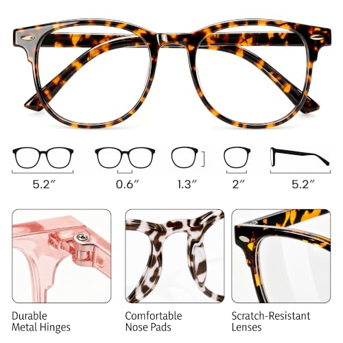 Image of Gaoye Blue Light Glasses for Woman 3 Pack | Half Round, Screen-Ready Computer Glasses Style with UV Protection Coating