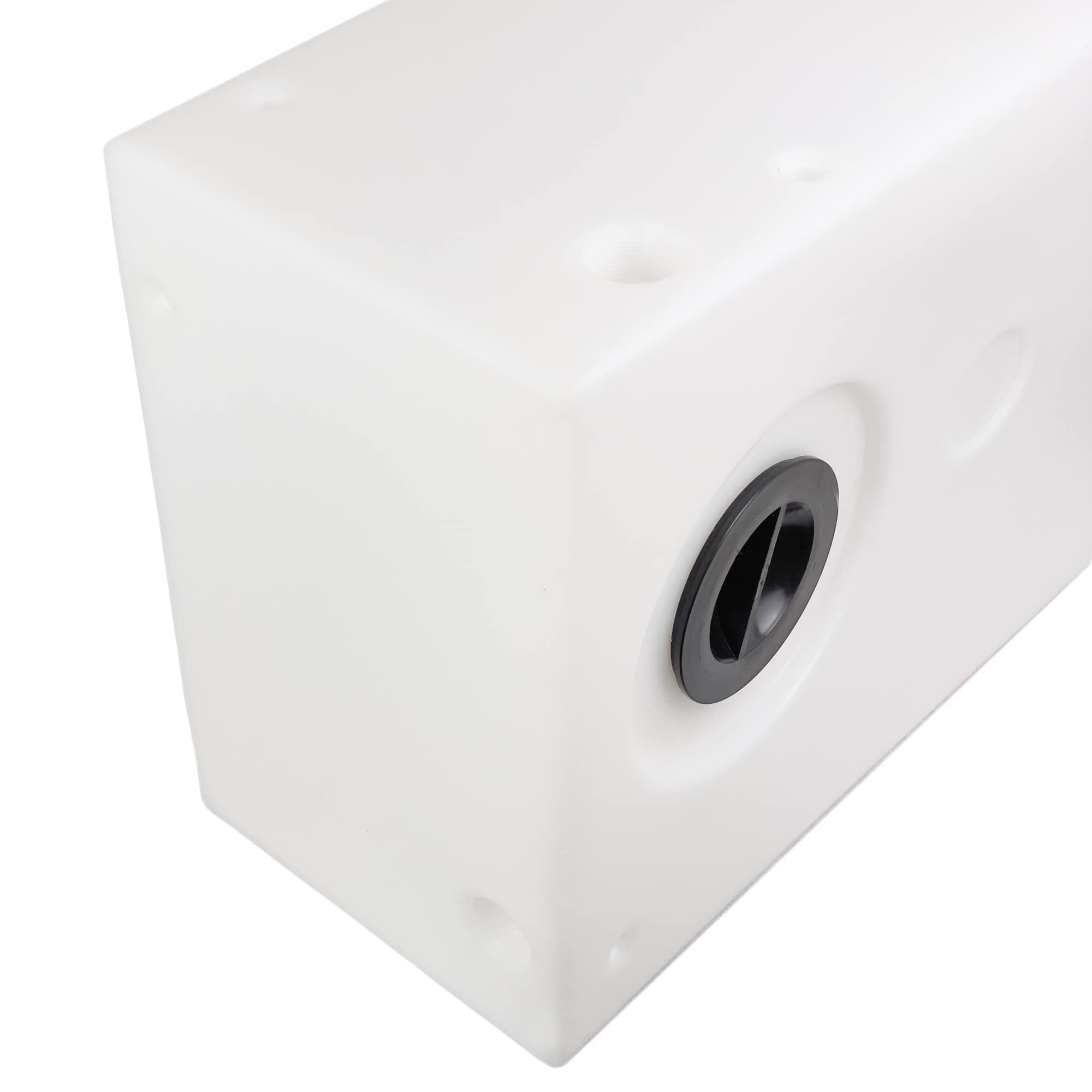 GATE14® Serbatoio Acqua per Camper e Barca Rigido Bianco Atossico 9 Fori di Raccordo 120 l