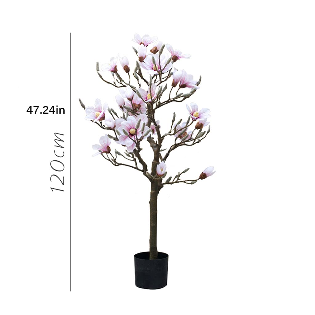 Fuxdre Albero Di Magnolia Artificiale 1,8 M – Bianco, Realistico, Ignifugo, Perfetto Per Interni E Uffici, Senza Manutenzione - 2