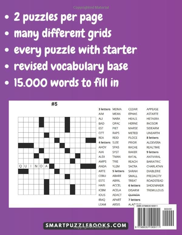 Word Fill In Puzzles for Adults: Vol.2 | 200 Fill Ins Word Puzzles With Starter Word | 15.000 Words To Fill-In | Word Puzzle Book For Adults | Fill In Puzzle Book | Brain Teaser | Activity Puzzle Book image 3