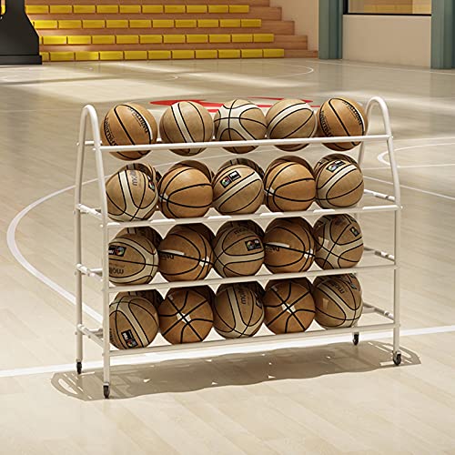 Support de basket-ball à 4 niveaux robuste pour 35 balles