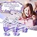 TOMSHOO Roller Skates for Girls Kids Child Beginners, 4 Size Adjustable Light up Wheels Fun Illuminating Purple Pink Skates for Boys Toddlers Patines para niñas (Purple, Small - Little Kid (10C-13C))