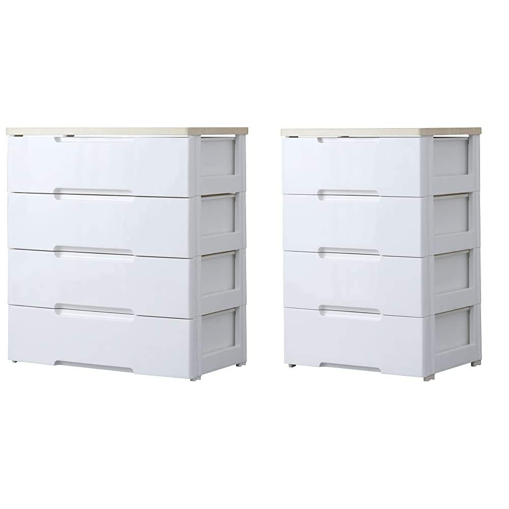 アイリスオーヤマ チェスト ラクラク引出し HG-724 IRIS OHYAMA IRIS OHYAMA（アイリスオーヤマ） [2個セット]チェスト 4段 ランドリー