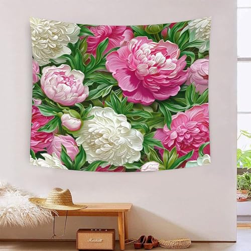 Poster mural fleurs impression 3D en polyester doux de qualité supérieure pour salon