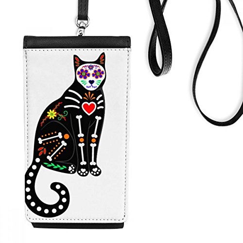 Chat Noir Bourse en Cuir Suspendu Sacoche Téléphone Halloween