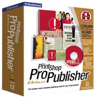 Amazon.com: The Print Shop Pro Publisher Deluxe 12.0 : Software