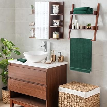 CityComfort Handtücher Set 8-teilig, 100% Baumwolle, besonders dick, saugfähig, Handtuch Set in verschiedenen Größen (Grün) – Bild 3