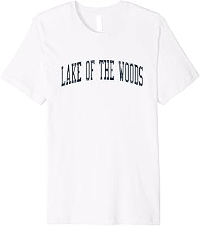 Lake of the Woods AZ Vintage Athletic Sports JSN2 Navy Print Premium T-Shirt