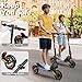 Electric Scooter for Adults - 500W Motor/10”Solid Off-Road Shock Tire,24MPH Max Speed Folding E-Scooter,Front and Rear Dual Suspension Lightweight Scooter for Campus Passage Urban Travel,UL Certified