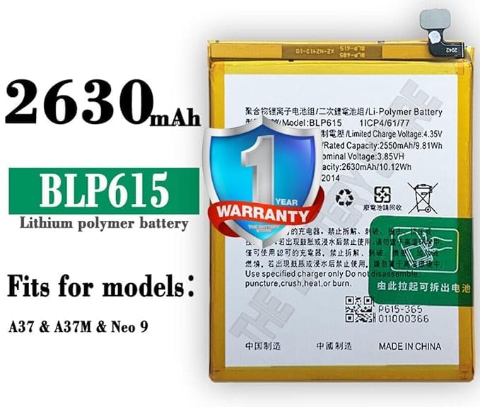 Image of Original BLP615 Battery for Oppo A37 Neo 9 Neo 7 / A37T / A37M / A37f / A37fw Battery with 1 Year Warranty**** (SUPER234)