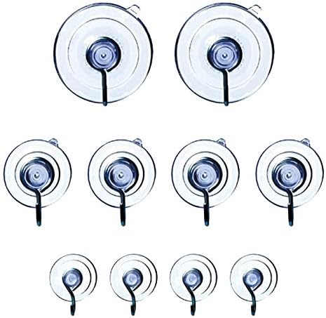 Adams Manufacturing 9512-99-3040 Suction Cups with Hooks, 12-Pack