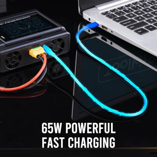 ToolkitRC M8D 1600W 50A DC Balance Touch Screen Charger 65W Fast Charge Dual Channels for 1-8S Lipo Battery for FPV Drone Car RC Model Parts (M8D) by havcybin - Image 5