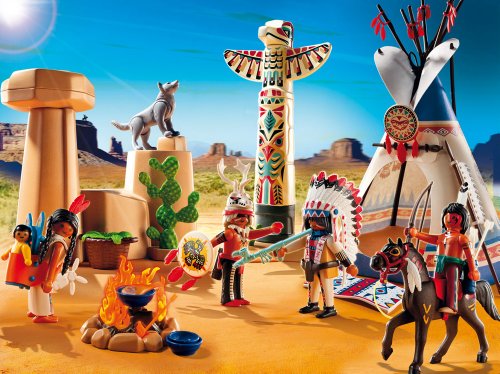 PLAYMOBIL 5247 - Indianercamp mit Totempfahl – Bild 2