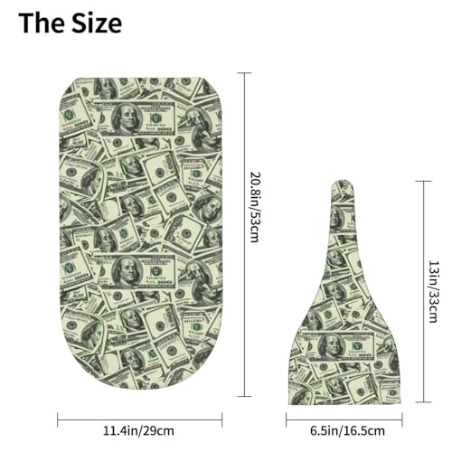 Image of Us Dollar Money Newborn Swaddle Blankets Hat Sets Soft Baby Receiving Blanket Swaddle Sack for Baby Shower Infant Boy Girl Gift