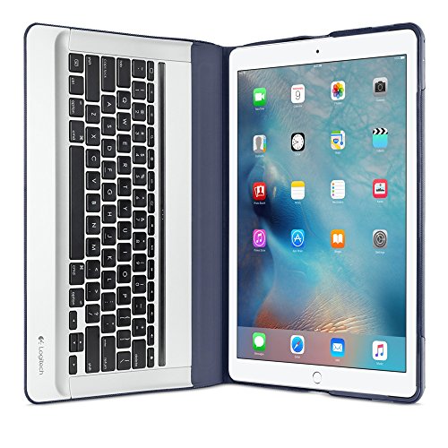 Logitech 920-007776 Create - Wired Keyboard and Folio Case - Apple Smart Connector, Blue/Silver