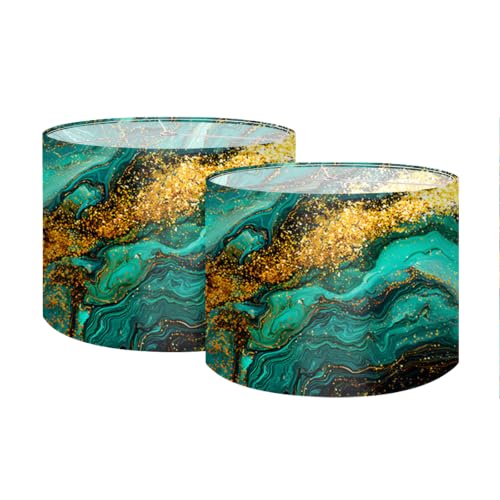 Image of Nuxovilar Lamp Shades Set of 2, 8.7 inch Top x 8.7 inch Bottom x 7.9 inch High (Spider) | Small lamp shades floor elegant home decor accents covers light bedroom living room (Elegant)