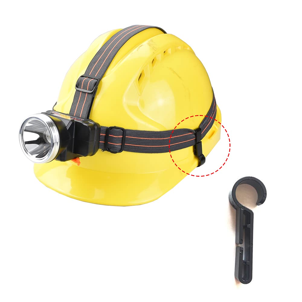 10PiecesHardhat Clips para faros delanteros, Gancho para faros delanteros para varios faros y cascos