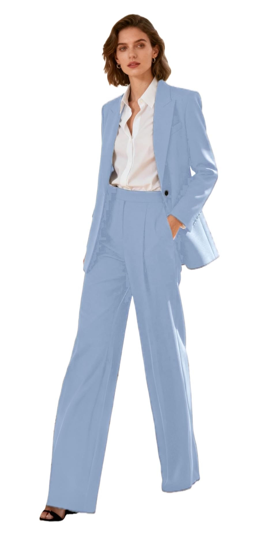 Womens Suits 2 Piece Outfits Set Business Casual Blazer Jacket Professional Work Office Outfits