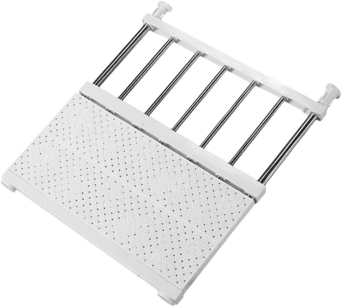 Ciieeo Wardrobe Shelf Divider for Closet Organization Expandable Clothes Storage Rack Non-damaging Design for Shoes and Clothes White