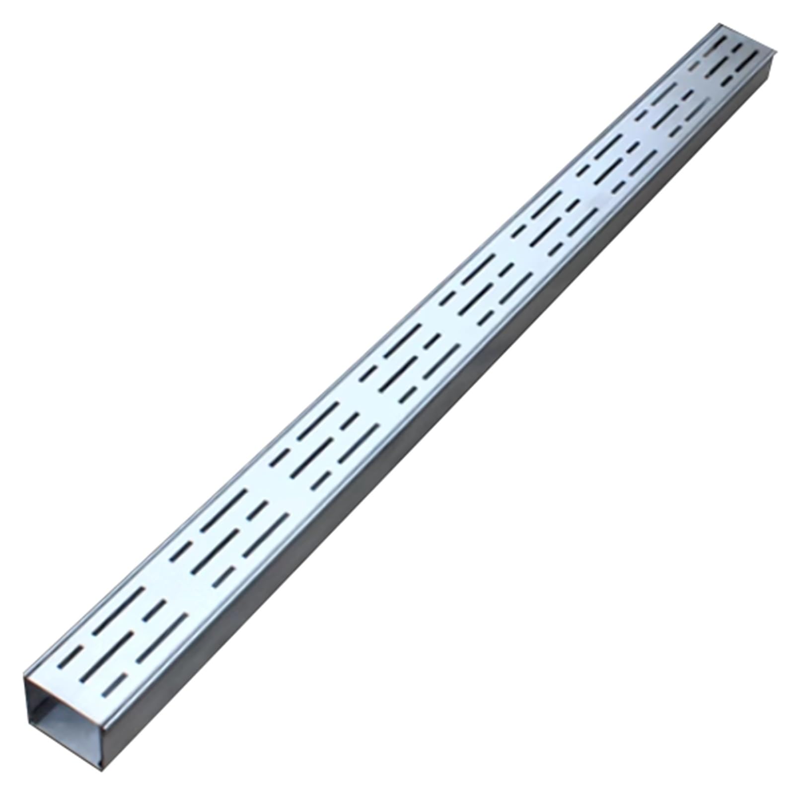 GLDYTVF Stainless Steel Drainage Cover Channel Grate - Narrow Gutter Guard Non-Slip Trench Drain System for Garage & Sidewalk Rust-Resistant 7x3cm (2.75"x1.13")