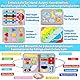 Esjay Busy Board Deutsch Montessori Spielzeug, Activity Board Kleinkinder Motorikspielzeug, Geschenk Junge Mädchen Kinder, Lernspielzeug, Motorikbrett für Reise Auto Flugzeug, Deutsch Grau