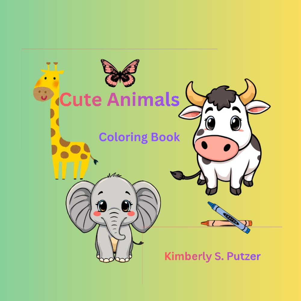 Cute Animals: Coloring Book (World of Fun and Imagination)