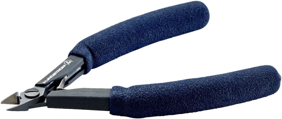 Lindstrom HS-8145 - Long Precision Diagonal Cutters w/Tapered Head & ESD Safe Handle, Ultra-Flush